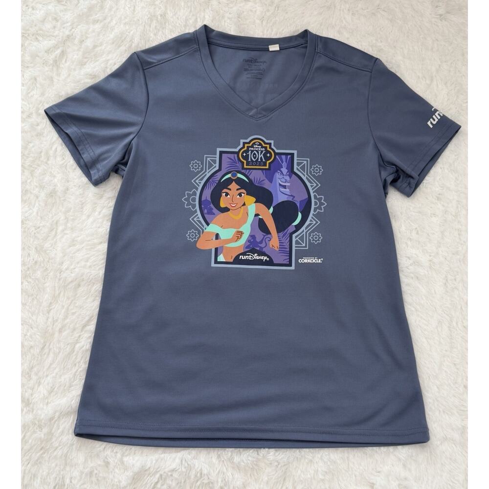 2025 RunDisney Princess Marathon Race Weekend Princess Jasmine Shirt 10K Size M